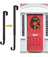 Wreath Hanger,Adjustable Wreath Hanger for Front Door from 14.9-25&quot; (Black) - £9.90 GBP