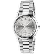 Gucci Women&#39;s G-Timeless Silver Dial Watch - YA1265031 - £752.56 GBP