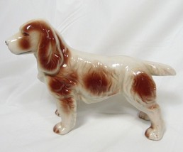 Irish Red and White Setter Dog Ceramic Figurine - £20.96 GBP