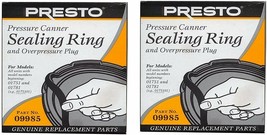 Presto 09985 Pressure Cooker Sealing Ring, Black, 2 Pack - £57.72 GBP