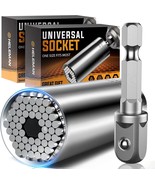 Super Universal Socket Tool Gifts for Men 2 PACK with Power Drill Adapte... - £22.10 GBP