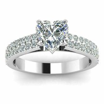 1.50Ct Simulated Diamond Engagement Promise Ring 14k White Gold Plated Silver - £83.25 GBP