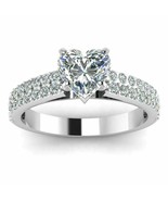 1.50Ct Simulated Diamond Engagement Promise Ring 14k White Gold Plated S... - £83.97 GBP