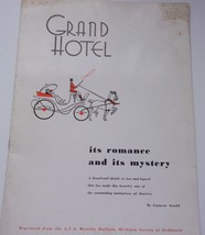 Vintage Grand Hotel It’s Romance &amp; Its Mystery by Gustavus Arnold - $5.99