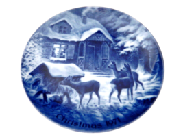 Kaiser Porcelain Collector Plate Silent Night 2nd in series 1971 Design K. Bauer - £14.68 GBP