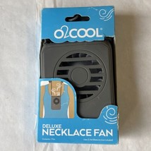 02Cool Deluxe Personal Necklace Fan - Gray - £9.77 GBP