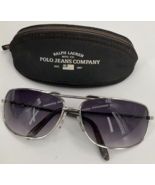 RALPH LAUREN Polo Jeans Company Black Eyeglass Sunglasses Soft Case Top Zip - £23.72 GBP