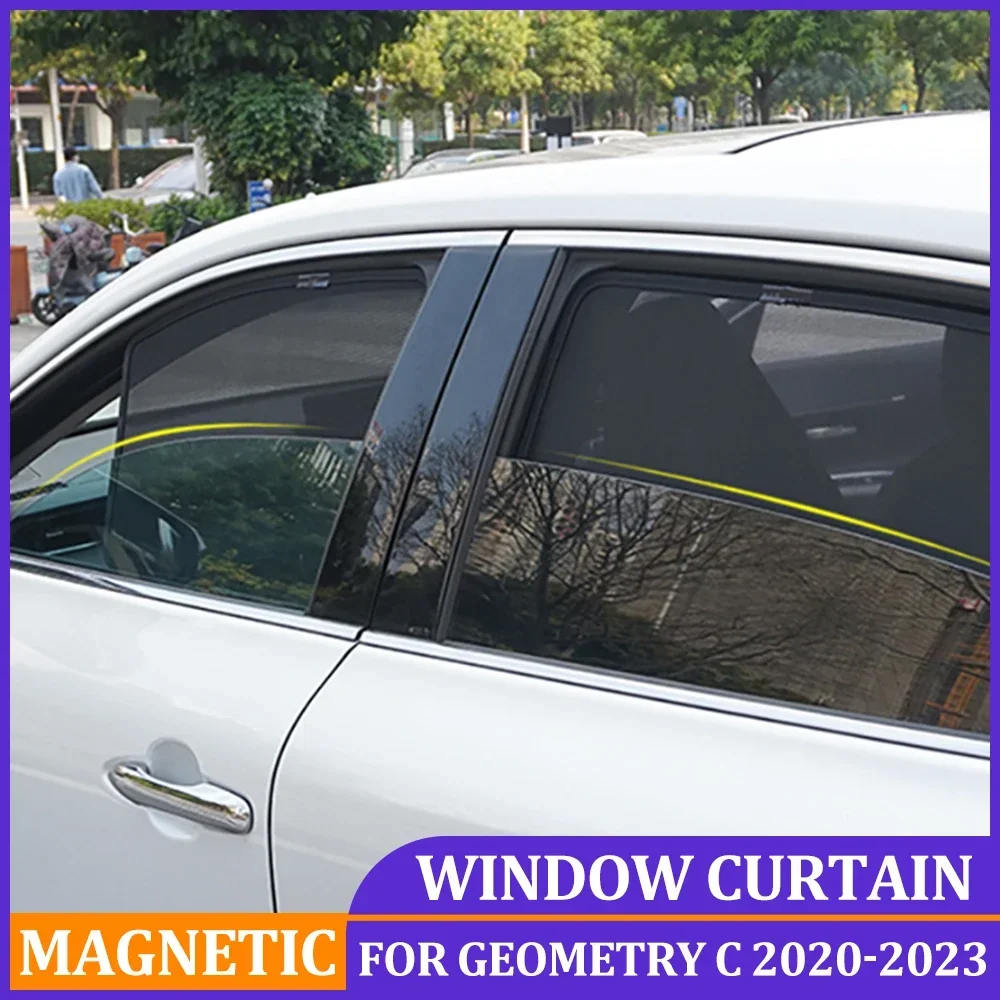 Magnetic Car Sunshade For Geely Geometry C 2020 2021 Passenger Baby Side... - £29.21 GBP+