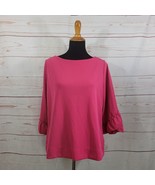 Talbot Magenta Boatneck Trumpet Sleeve Top Size Women&#39;s Petite X NWT - €25,32 EUR