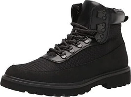 Kenneth Cole REACTION Men&#39;s Klay Lug Combat Boot, Black, Size 11.5 M - £20.52 GBP