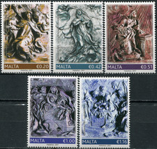 Malta. 2017. 350 years of the Death of Melchiorre Gafa (MNH **) Set of 5 stamps - $5.11