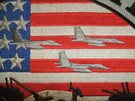 Desert Storm Gulf War Support Our Troops fabric iron-on patch 12 inches diameter - £23.59 GBP