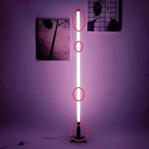SELETTI Neonlampe Linea Led Neon Lamp Moderner Stil Lila Höhe 140 CM 7758 - £66.31 GBP