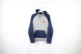 Nike Therma Fit Mens Small Syracuse University Spell Out Hoodie Sweatshirt Gray - £34.92 GBP