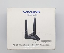 Wavlink AC1300 Dual Band USB 3.0 WiFi Adapter for PC, - £11.73 GBP