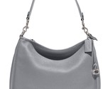 COACH Pebbled Leather Cary Shoulder Bag Crossbody ~NWT~ Grey Blue CC435 - £215.33 GBP