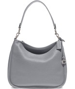 COACH Pebbled Leather Cary Shoulder Bag Crossbody ~NWT~ Grey Blue CC435 - £215.33 GBP