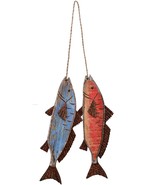 Wooden Fish Decor Hanging Wood Fish Decorations for Wall, Rustic Nautica... - £10.99 GBP+