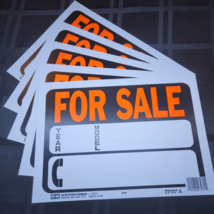 Vinyl For Sale Signs  5 Pack -Year, Model, Phone Number Hy-Ko 3031 8.5 x 12 - £10.05 GBP