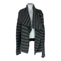 Lou &amp; Grey Women&#39;s Wrap Cowl Neck Striped Cardigan Sweater Size M - £20.17 GBP