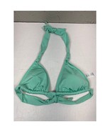 Athleta AquaLuxe Bikini Top Green Triangle Halter Womens Size Small - $19.95