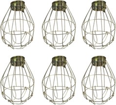 6Pcs Metal Lamp Bulb Guard Clamp Vintage Lights Cage Hanging Industrial Lamp - £31.16 GBP