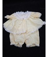 Vintage Cabbage Patch Kids Light Yellow Lace Dress Bloomers Lacy Ruffle ... - $267.91 MXN
