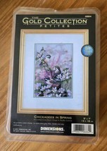 Dimensions Gold Petite Chickadees In Spring Counted Cross Stitch Kit-5&quot;X... - £11.38 GBP