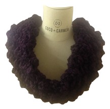 Coco + Carmen Denali Textured Infinity Plum Scarf #1520204D - £11.47 GBP