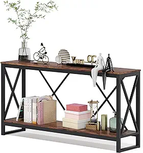 70.9 Inch Extra Long Console Table, Industrial Sofa Table For Living Roo... - £281.95 GBP