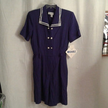 Periwinkle Romper 12 purple dressy Jumpsuit NEW Vintage NOS - £25.17 GBP