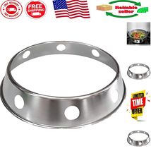 Sturdy Steel Wok Ring 7.5&quot;/10&quot; - Essential Support for Round-Bottom Woks - $420.09 MXN