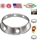 Sturdy Steel Wok Ring 7.5&quot;/10&quot; - Essential Support for Round-Bottom Woks - $420.73 MXN