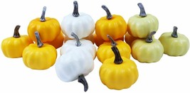 16 PCS Assorted 2 Inch Mini Assorted Plastic Pumpkins for Decorating - £19.94 GBP