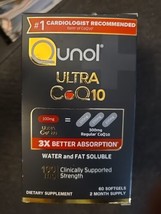 Qunol Ultra CoQ10 100mg 60 Softgels New In Box (MO1) - $32.62