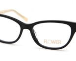New FLOWER Mary 6002 001 Black Eyeglasses Frame 52-16-135mm B38mm - $34.29