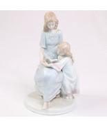 Meico Inc. Fine Porcelain Figurine Of A Mother Reading A Book To Her Dau... - $16.53