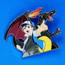 Pokemon Red &amp; Shiny Charizard Limited Deluxe 2-Layer 3&quot; Enamel Pin on Pin Figure - £56.43 GBP