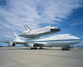 Space Shuttle Discovery mated to the NASA 747 SCA carrier aircraft Photo Print - $8.81+