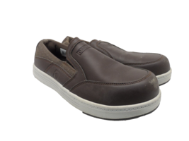 DAKOTA Men&#39;s Slip-On Street Sport STSP Safety Work Shoe 3819 Brown Leather 10.5M - £44.82 GBP
