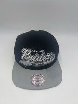Mitchell &amp; Ness Oakland Raiders NFL VINTAGE Collection Snapback Hat Black Cap - £63.07 GBP