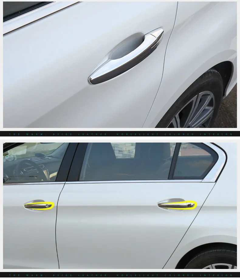 For  2008  2020 2021 2022 2023 New Chrome Car Door Handle Cover Trim Sticker Sty - £79.95 GBP