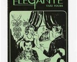 Nite Clubbing with Elegante Brochure Miami Beach Florida 1970&#39;s - $17.82