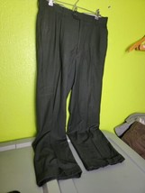 Braggi by Louis Raphael Mens Dress Work Pants Slacks Black Size 34x32 - $18.05