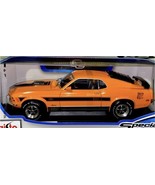 Maisto 1970 Ford Mustang Mach 1 428Twister Cobra Jet Grabber Orange 1/18... - $842.68 MXN