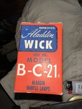 Vintage NOS Aladdin Wick Model B-C-21 Nu-Type Lamps Or Blue Flame Heaters 24204 - $22.95