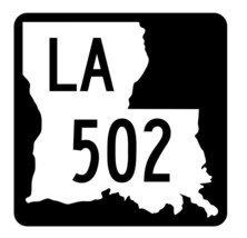 Louisiana State Highway 502 Sticker Decal R5984 Highway Route Sign - $1.45+