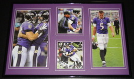 Joe Flacco 2012 Baltimore Ravens Super Bowl Season Framed 11x17 Photo Collage - £46.51 GBP