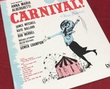 Carnival Vocal 10 Song Sheet Music in a 30 Page Songbook Broadway Musica... - $14.80