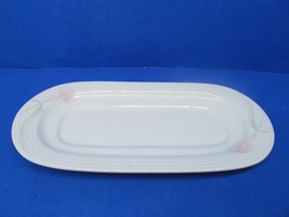 Mikasa LDB10 Serenade Pink Butter Dish Tray Helena Uglow Discontinued Pa... - $39.00